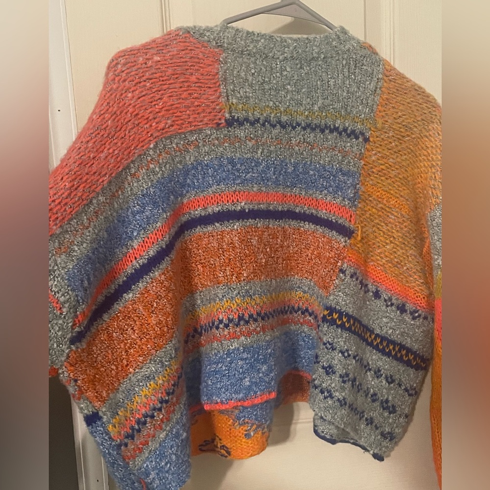 moon & madison Multicolor Patchwork Sweater - image 8